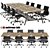 Sleek Conference Table 3D model small image 1