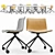 Arper Catifa 53 Trestle Chair & Meety Plastic Table Set 3D model small image 6