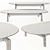 Elegant Porada Quay Oval Coffee Table 3D model small image 2