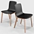 Modern Arper AAVA Chair Set with Gher Table 3D model small image 3