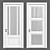 Elegance Oak Interior Door 3D model small image 1