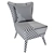 Evald Clara Chair with Decorative Ikea Cushion 3D model small image 5