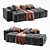 Black Cube Sofa: Modern Elegance in 3D 3D model small image 4