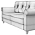 Pohjanmaan GLORIA: Stylish Convertible Sofa 3D model small image 3