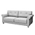 Pohjanmaan GLORIA: Stylish Convertible Sofa 3D model small image 4