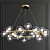 Elegant LED Bubble Chandeliers 3D model small image 3