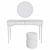 Elegant Novani Dressing Table Set 3D model small image 4