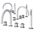 Luxury Deville Handshower Bath Set 3D model small image 2