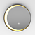 LuminaMoon: Round Illuminated Mirror 3D model small image 1