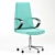 Elegant and Ergonomic Office Chair 3D model small image 1