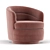 Elegant Viv Swivel Chair 3D model small image 3