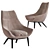 Elegant ERMES Armchair: Contemporary Comfort 3D model small image 2