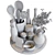 Versatile Kitchen Essentials Set 3D model small image 4