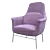 Sleek Contemporary Chair 3D model small image 1