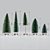 Festive Miniature Christmas Trees 3D model small image 2