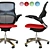 Sleek Fabric Office Chair 3D model small image 2