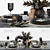 Elegant Dark Tableware Set 3D model small image 5