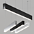 Sleek IDOO.line Luminaire by H. Waldmann 3D model small image 1