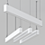 Sleek IDOO.line Luminaire by H. Waldmann 3D model small image 2