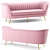 Elegant Margo Velvet Sofa | Luxurious Design 3D model small image 1