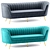 Elegant Margo Velvet Sofa | Luxurious Design 3D model small image 2