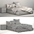 Luxury Linen Bedding Set 3D model small image 4