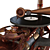 Vintage Steampunk Gramophone 3D model small image 3