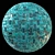 Elegant Teal Tile Material 3D model small image 1