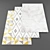 Elegant Set of 5 Carpets 3D model small image 1