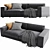 Elegant Ditre Italia Buble Sofa 3D model small image 3