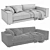 Elegant Ditre Italia Buble Sofa 3D model small image 5
