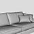 Elegant Comfort: Bielefelder Salon Sofas 3D model small image 3