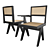 Elegant Wood Dining Chair 3D model small image 4