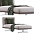 Elegant Evergreen Chaise Lounge - Versatile Luxury 3D model small image 3