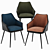 Vintage Velvet Tuscany Armchair 3D model small image 5