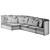 Luxurious Mangold Sofa 3D model small image 2
