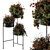 Plant Set 103: Black Stand 3D model small image 1