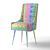Modern Blue Harbor Side Chair: Stylish and Comfortable 3D model small image 5