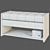 Sleek Entryway Bench: 400h*400*800м 3D model small image 2