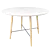 Elegant White Textured Dining Table 3D model small image 1