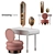 Elegant Vanity Dressing Table 3D model small image 1