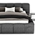 Italian Style Elegance: Italia Bed 3D model small image 3