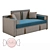 Iriska Kids Jacob Folding Sofa 3D model small image 4