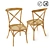 Oak and Wicker Chair: Crafted Elegance 3D model small image 1