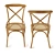 Oak and Wicker Chair: Crafted Elegance 3D model small image 3