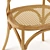 Oak and Wicker Chair: Crafted Elegance 3D model small image 4