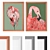 Lively Flamingo Painting - Frame Mj01 3D model small image 1