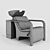 Modern Hairdresser Wash with Vinyl Upholstered Armrests 3D model small image 4