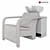 Modern Hairdresser Wash with Vinyl Upholstered Armrests 3D model small image 6