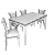 Capri Table and Chairs Set 3D model small image 2